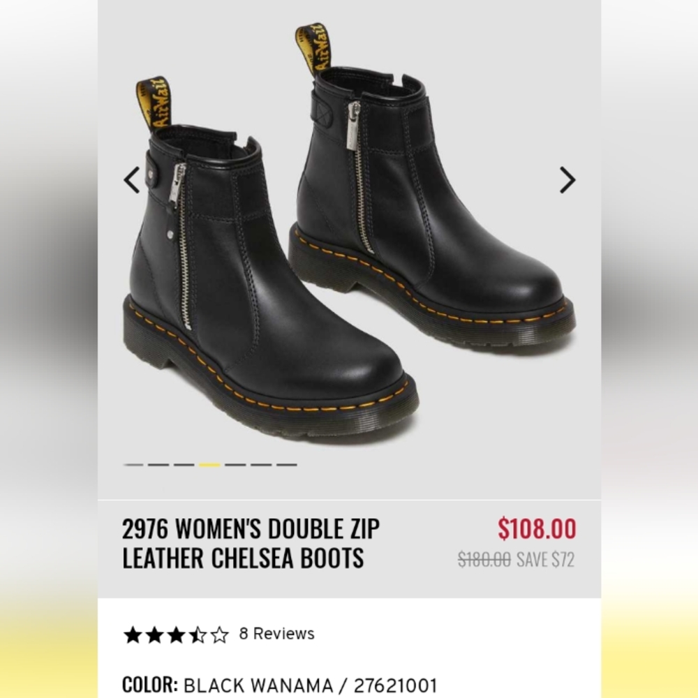 ISO * DR. MARTENS - 2976 Chelsea double zip boots